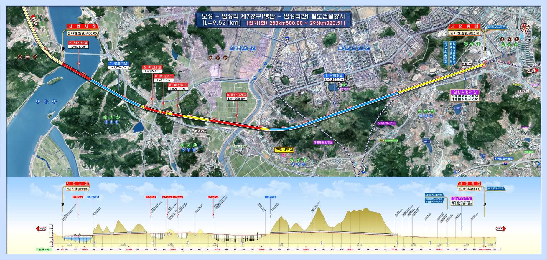 보성~임성리 철도건설 제3,4공구 노반공사 감독 권한대행 등 통합건설사업관리용역